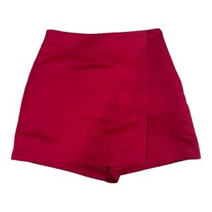 Zara Red Skorts with Tailored Fit